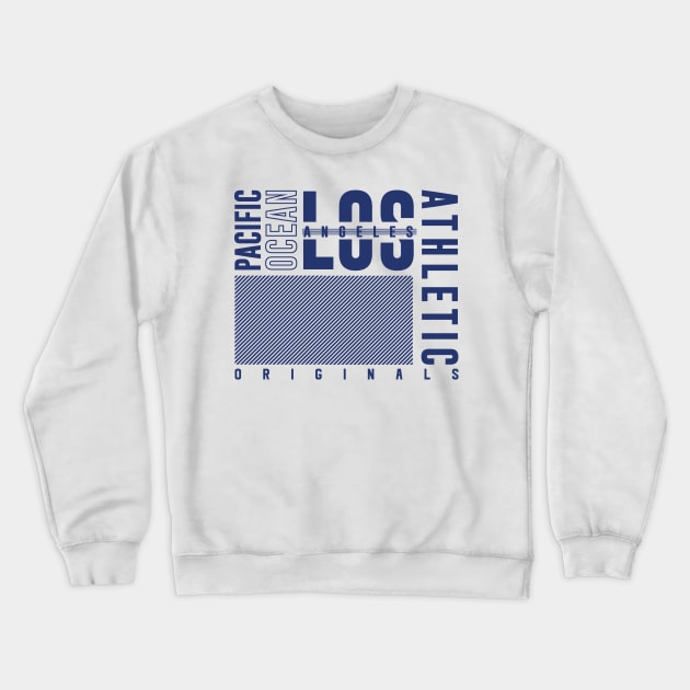 Los Angeles Pacific Ocean Crewneck Sweatshirt by ArtsRocket